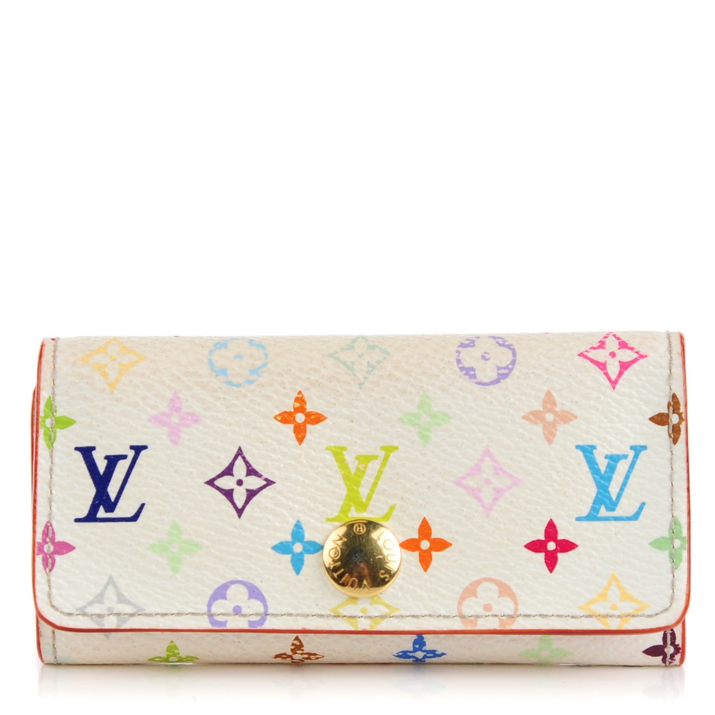 Monogram Multicolor Multicles 4 Key Holder White Litchi