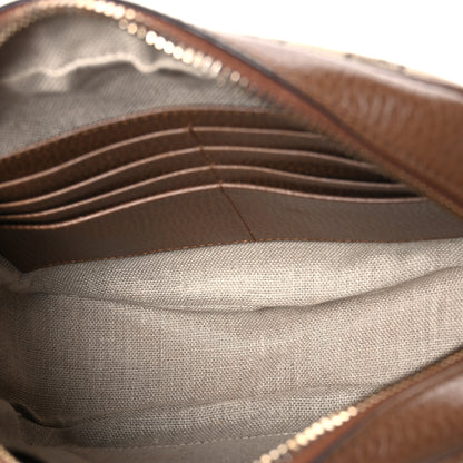 Gucci Monogram Mini Bree Messenger Bag Beige Tabacco 4 of 9