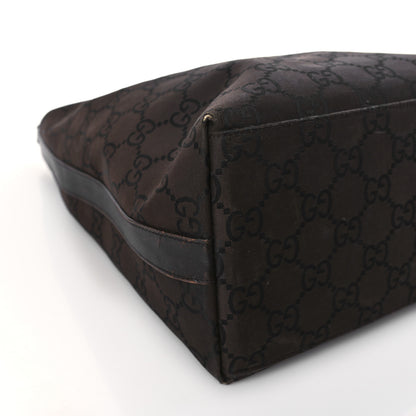 Gucci Nylon Monogram Hobo Dark Brown 8 of 11