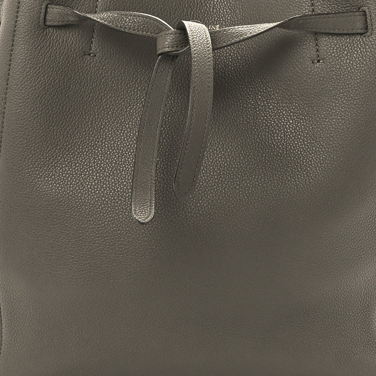 Soft Grained Calfskin Small Belt Cabas Phantom Taupe