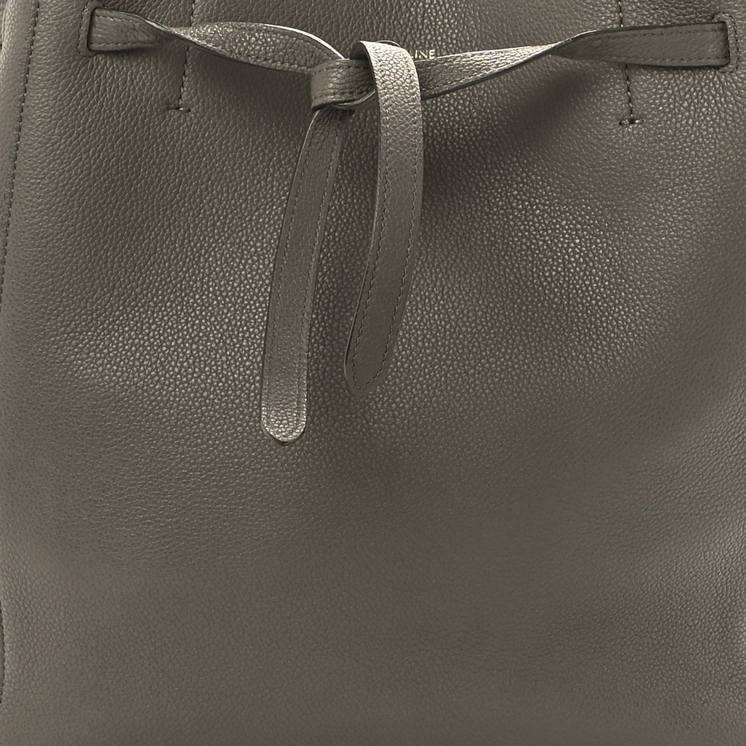 Celine Soft Grained Calfskin Small Belt Cabas Phantom Taupe 7 of 10