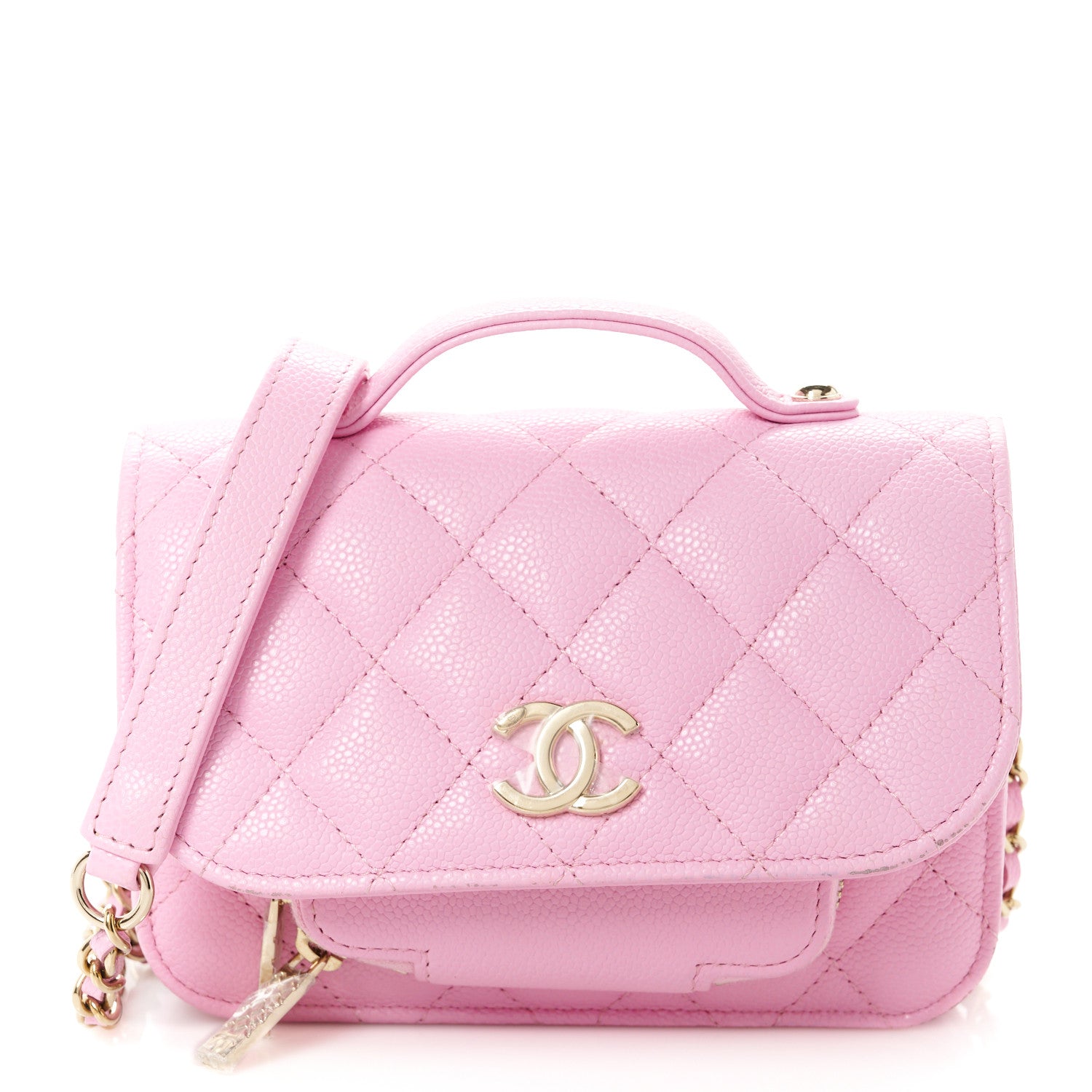 Chanel Caviar Quilted Business Affinity Clutch With Chain Flap Lilac 1 of 14