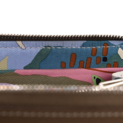 Hermes Epsom Silk'in Compact Wallet Etoupe 8 of 11
