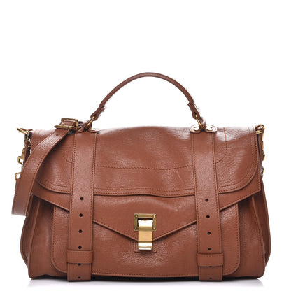 Proenza Schouler Lambskin Medium PS1 Satchel Saddle 1 of 9
