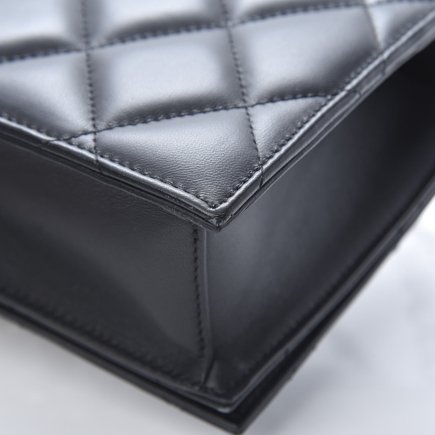 Alexander McQueen Lambskin Quilted Knuckle Shoulder Bag Black 10 of 13