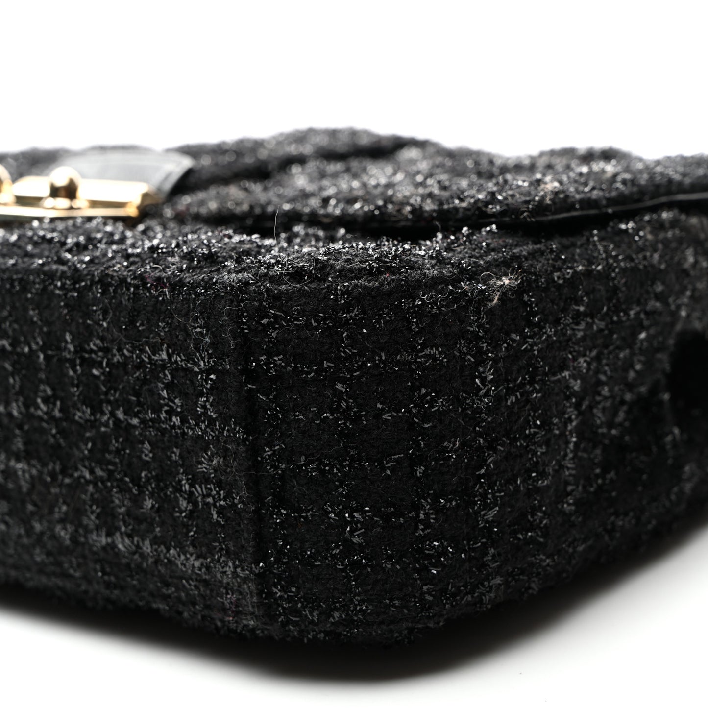 Tweed Medium Miss Dior Flap Black