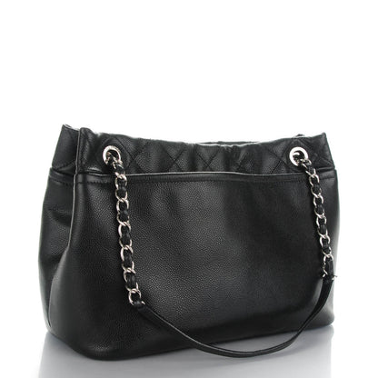 Chanel Caviar Quilted CC Timeless Soft Tote Black 3 of 7