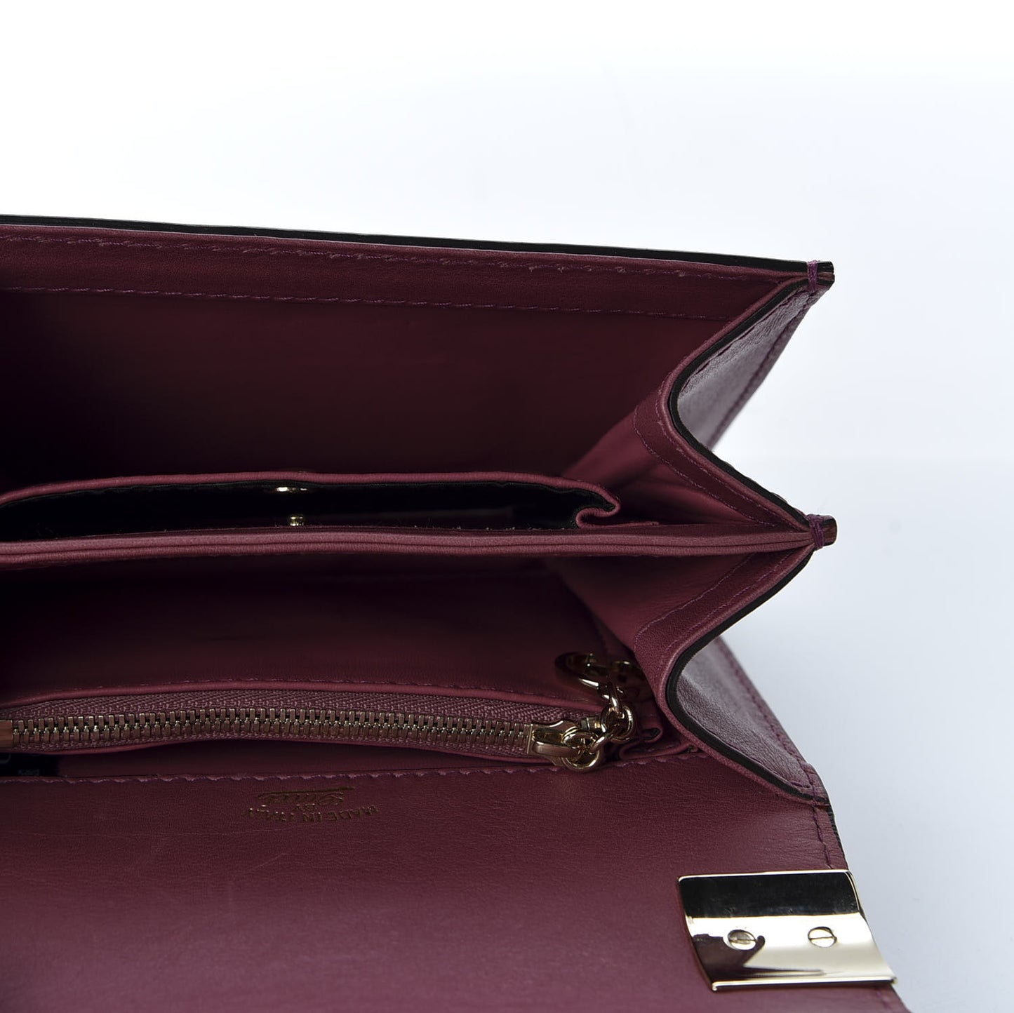 Calfskin Small 1973 Shoulder Flap Bag Peonia Flower