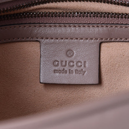 Gucci Calfskin Matelasse Small GG Marmont Shoulder Bag Porcelain Rose 6 of 7