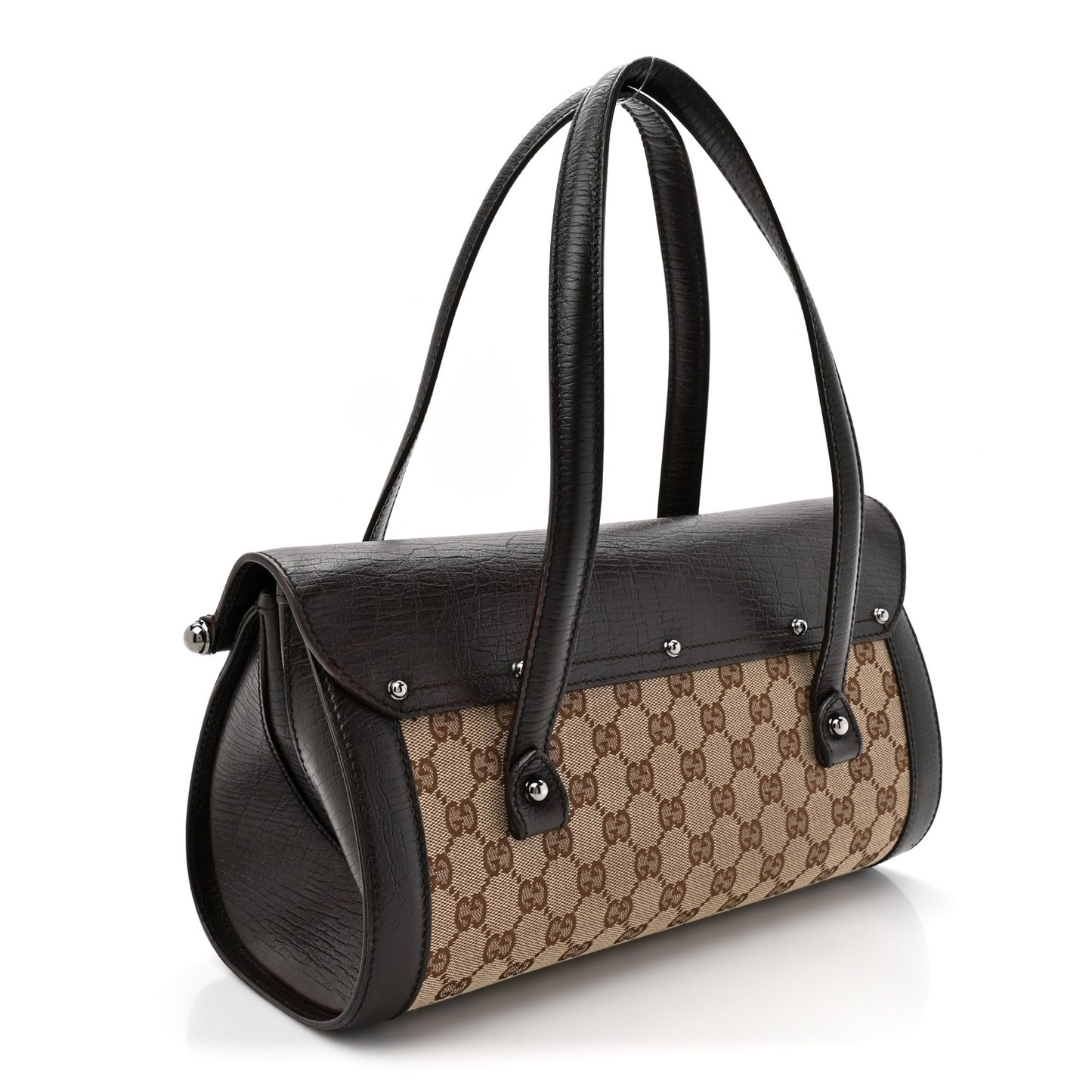 Monogram Bamboo Bullet Bag Dark Brown