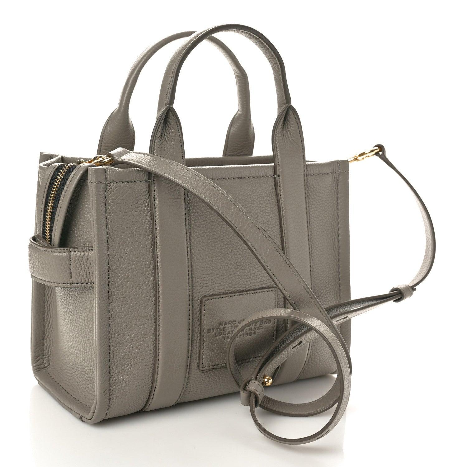 Marc Jacobs Grained Calfskin Small The Tote Bag Cement 3 of 10