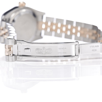 Rolex Stainless Steel 18K Everose Gold Diamond Meteorite 26mm Oyster Perpetual DateJust Watch 179171 7 of 8