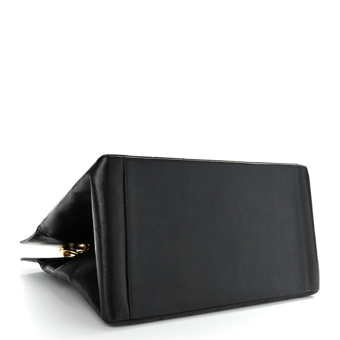 Lambskin Quilted Grand Shopping Tote GST Black