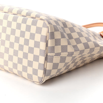 Louis Vuitton Damier Azur Neo Neverfull MM Rose Ballerine 7 of 9