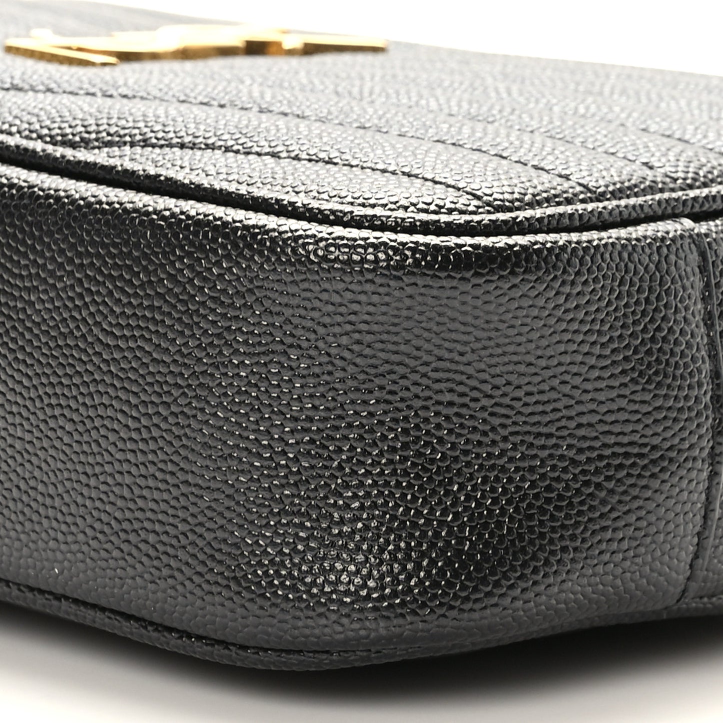 Grain De Poudre Matelasse Monogram Mini Lou Camera Bag Black