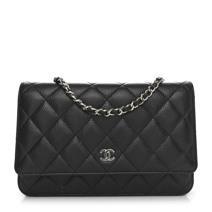 Chanel Caviar Quilted Wallet on Chain WOC Black 1 of 11