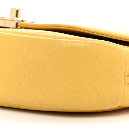 Chanel Goatskin Stitched Casual Trip Single Flap Yellow 8 of 18
