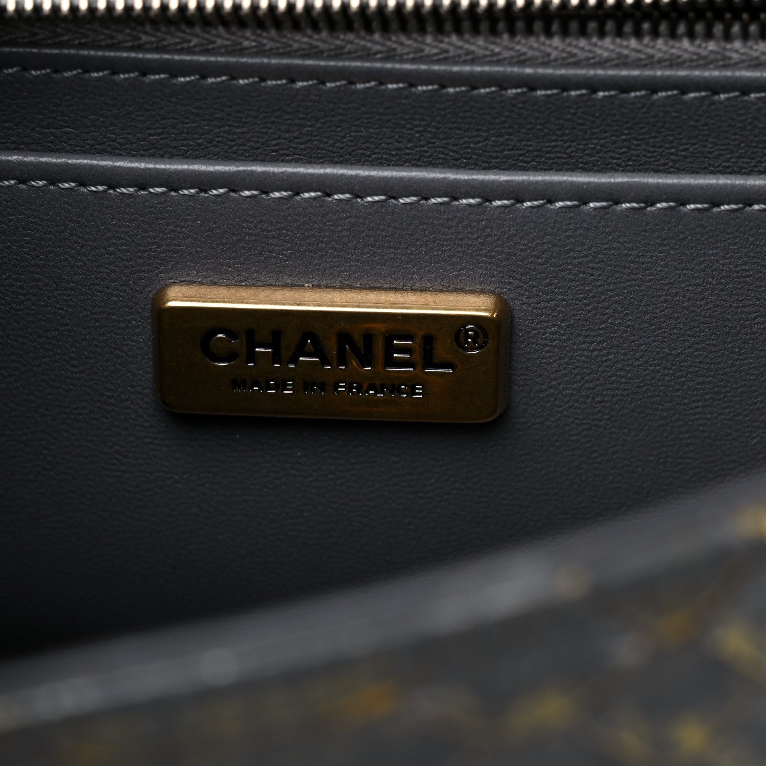 Chanel Snakeskin Mini Rectangular Flap Grey Gold 6 of 9