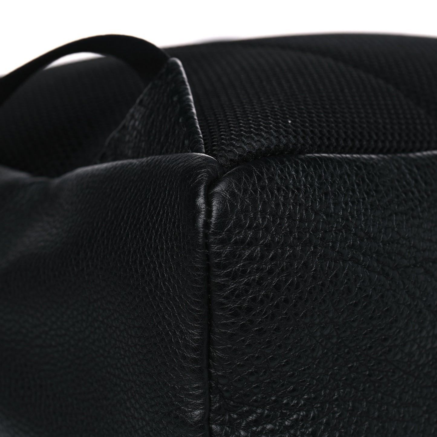 Cuoio Romano Selleria Monster Eyes Metal Stitch Backpack Black