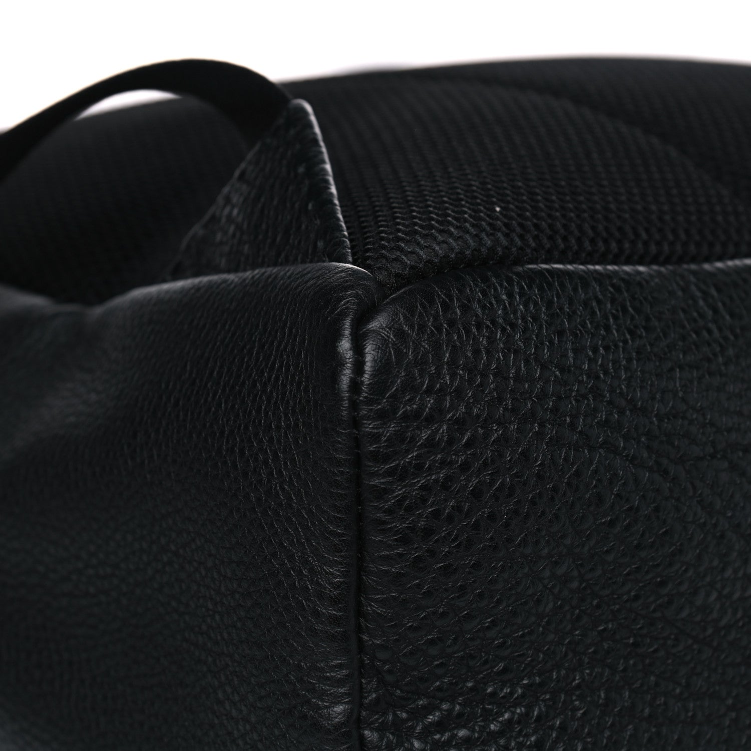 Fendi Cuoio Romano Selleria Monster Eyes Metal Stitch Backpack Black 7 of 8