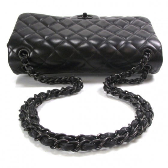 Chanel Lambskin Quilted Jumbo Flap Black BHW 11P 6 of 12