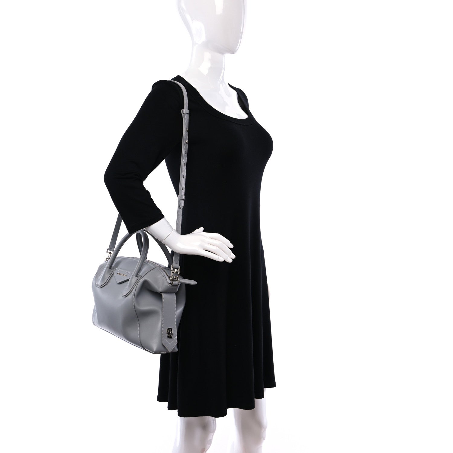 Givenchy Smooth Calfskin Small Soft Antigona Cloud Grey 2 of 8