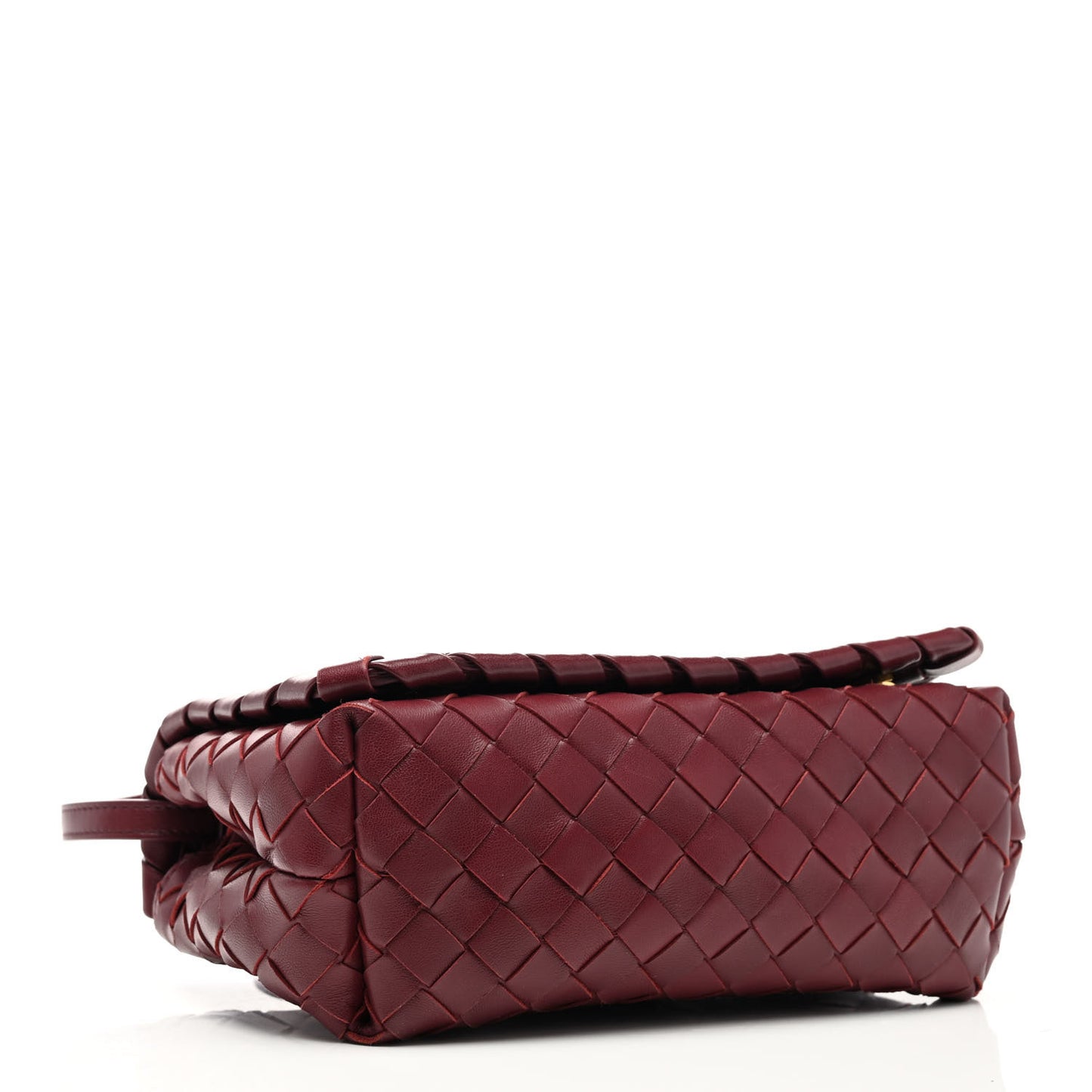 Nappa Intrecciato Crossbody Bordeaux