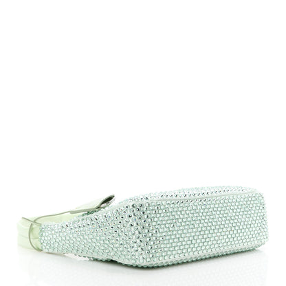 Prada Satin Crystal Mini Re-Edition 2000 Bag Acqua 4 of 11