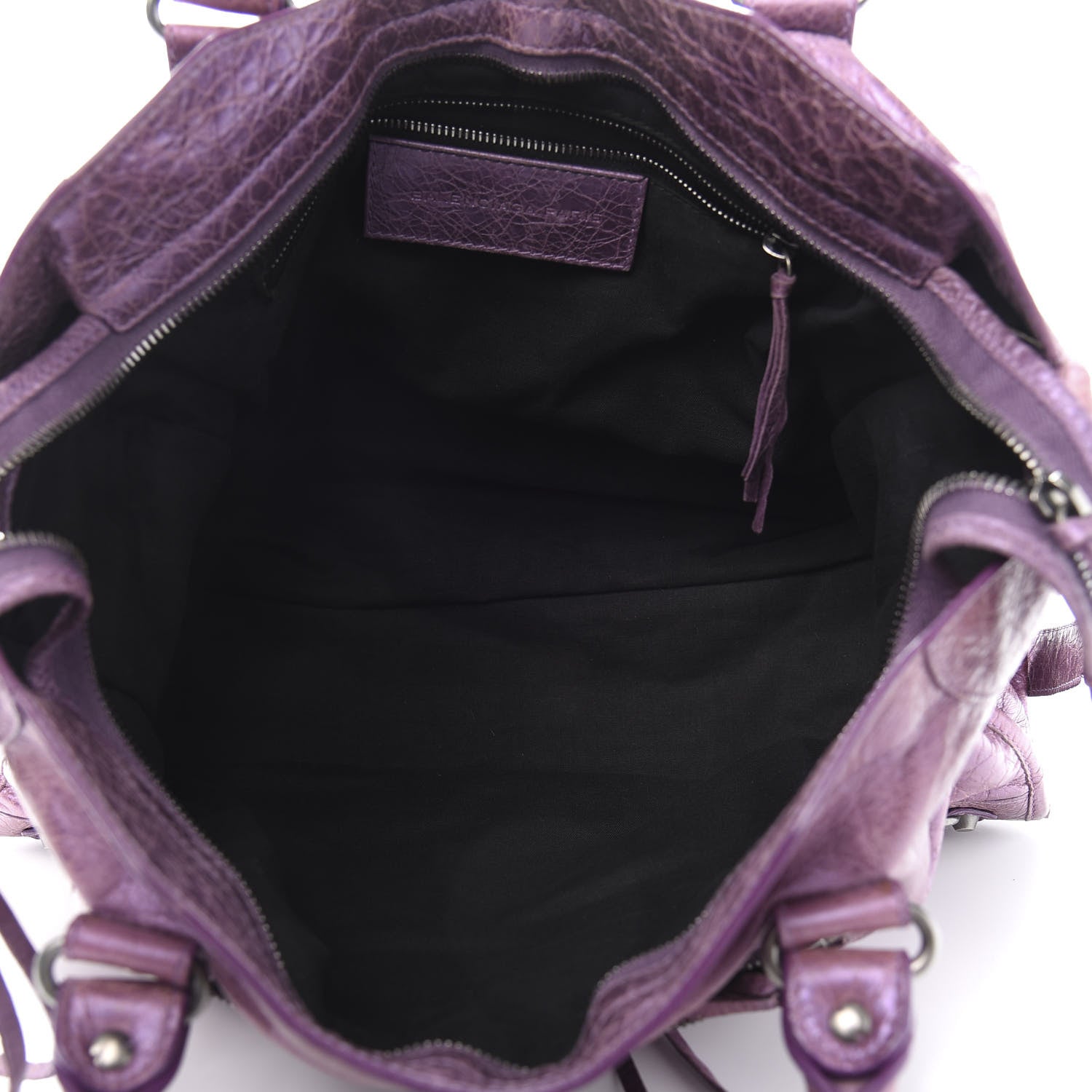 Balenciaga Agneau Classic Hardware City Metallic Purple 6 of 16