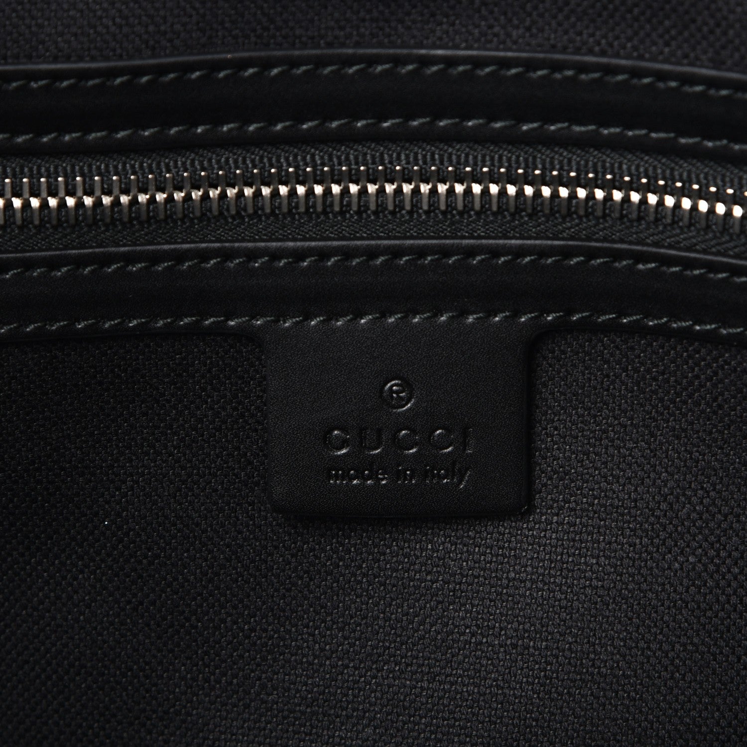 Gucci Soft GG Supreme Monogram Appia Calfskin Web Large Carry On Duffle Bag Black Grey 6 of 11