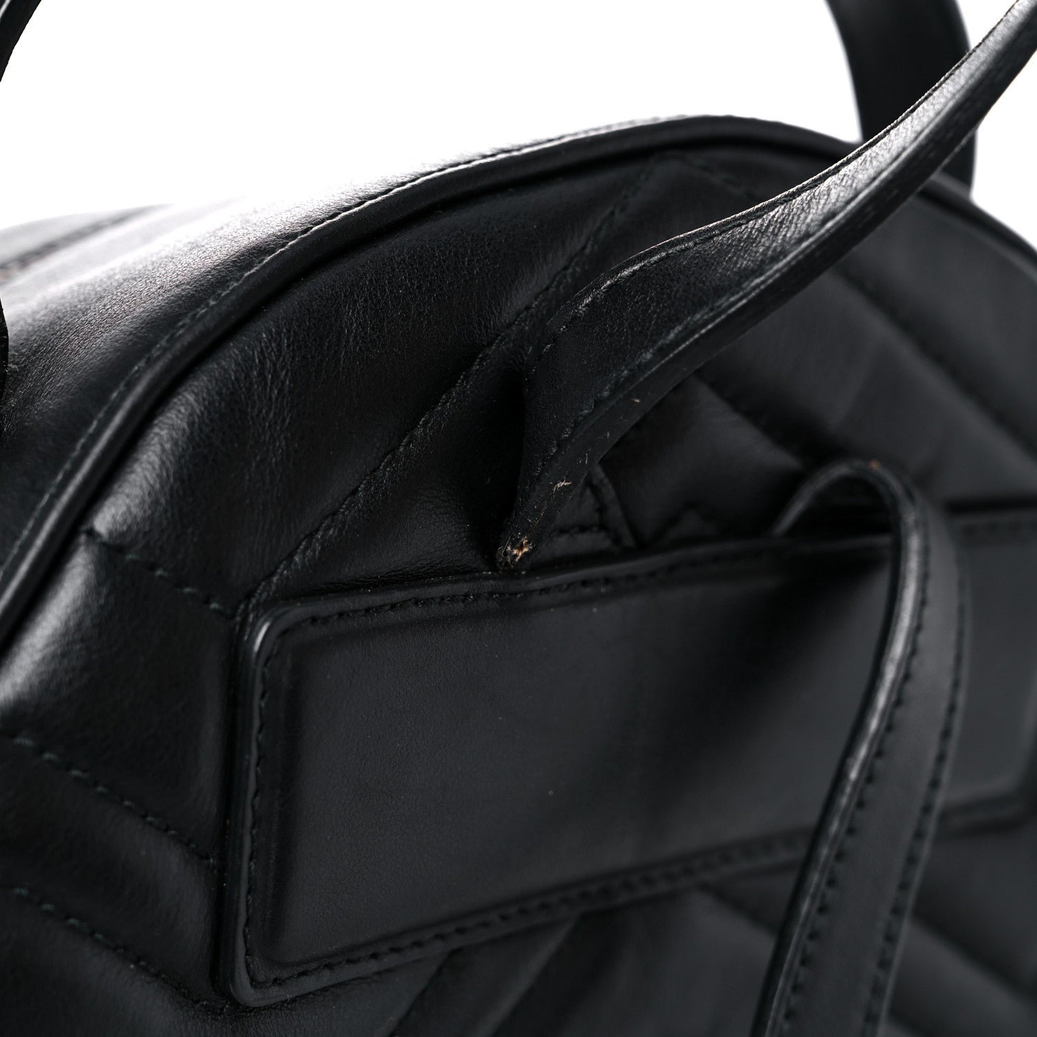 Gucci Calfskin Matelasse GG Marmont Dome Backpack Black 19 of 24