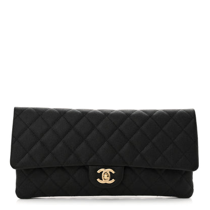 Chanel Caviar Quilted Flap Clutch Black 1 of 11