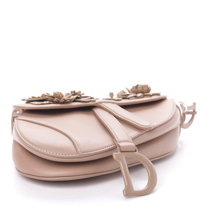 Christian Dior Calfskin Mini 3D Floral Saddle Bag Fard 4 of 10