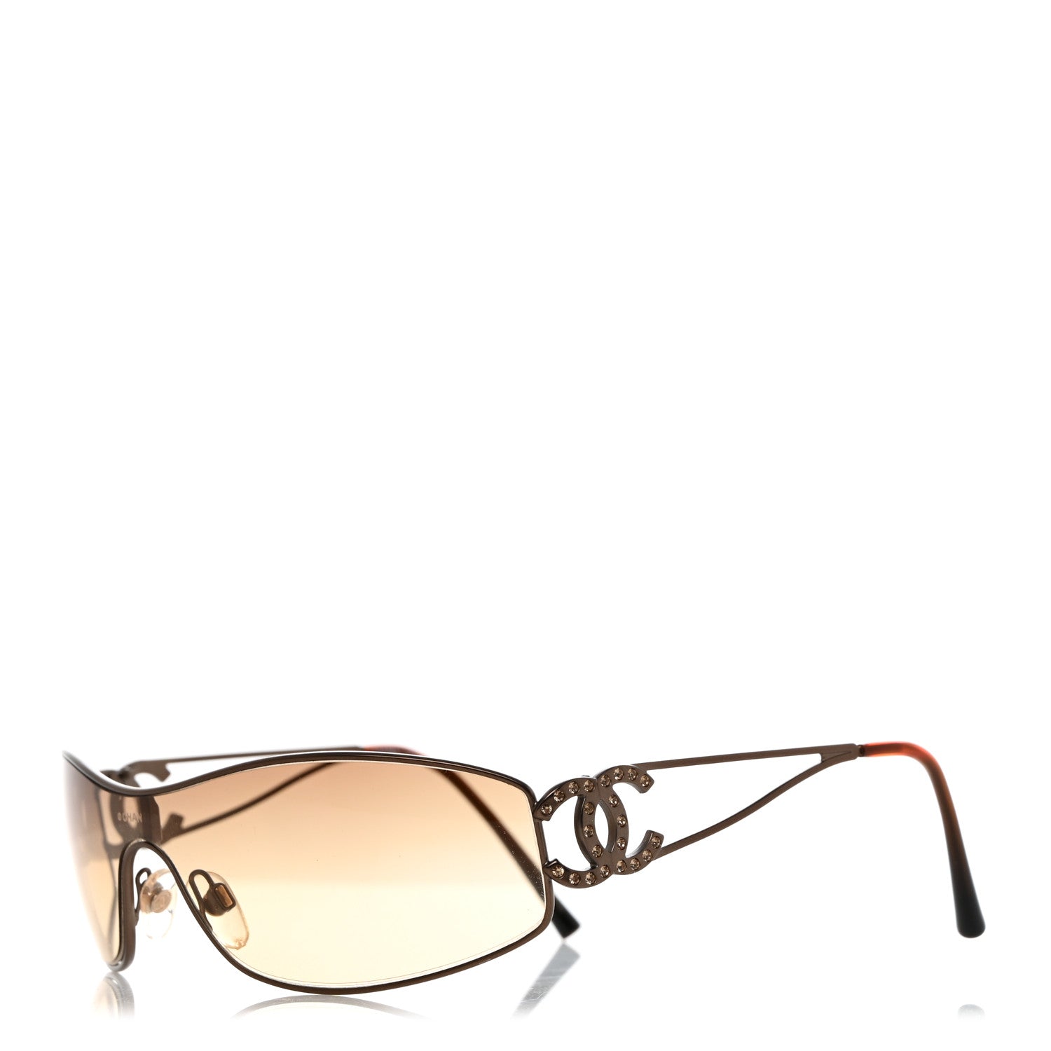 Chanel Crystal CC Logo Sunglasses 4073-B Gold 1 of 7
