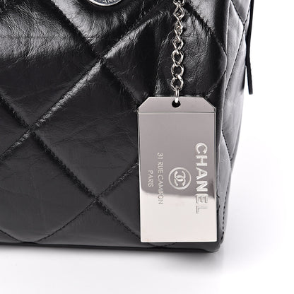 Chanel Calfskin Quilted Small CC Bowling Bag Black 11 of 12