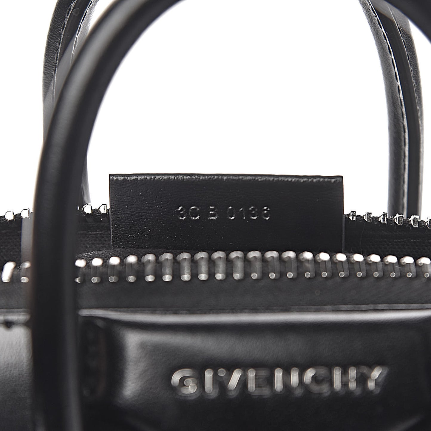 Shiny Lord Calfskin Mini Antigona Black