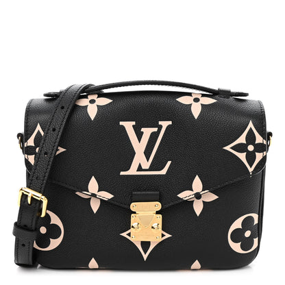 Louis Vuitton Empreinte Monogram Giant Pochette Metis Black Beige 1 of 10