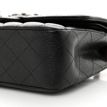 Chanel Caviar Quilted Medium Double Flap Black 10 of 12