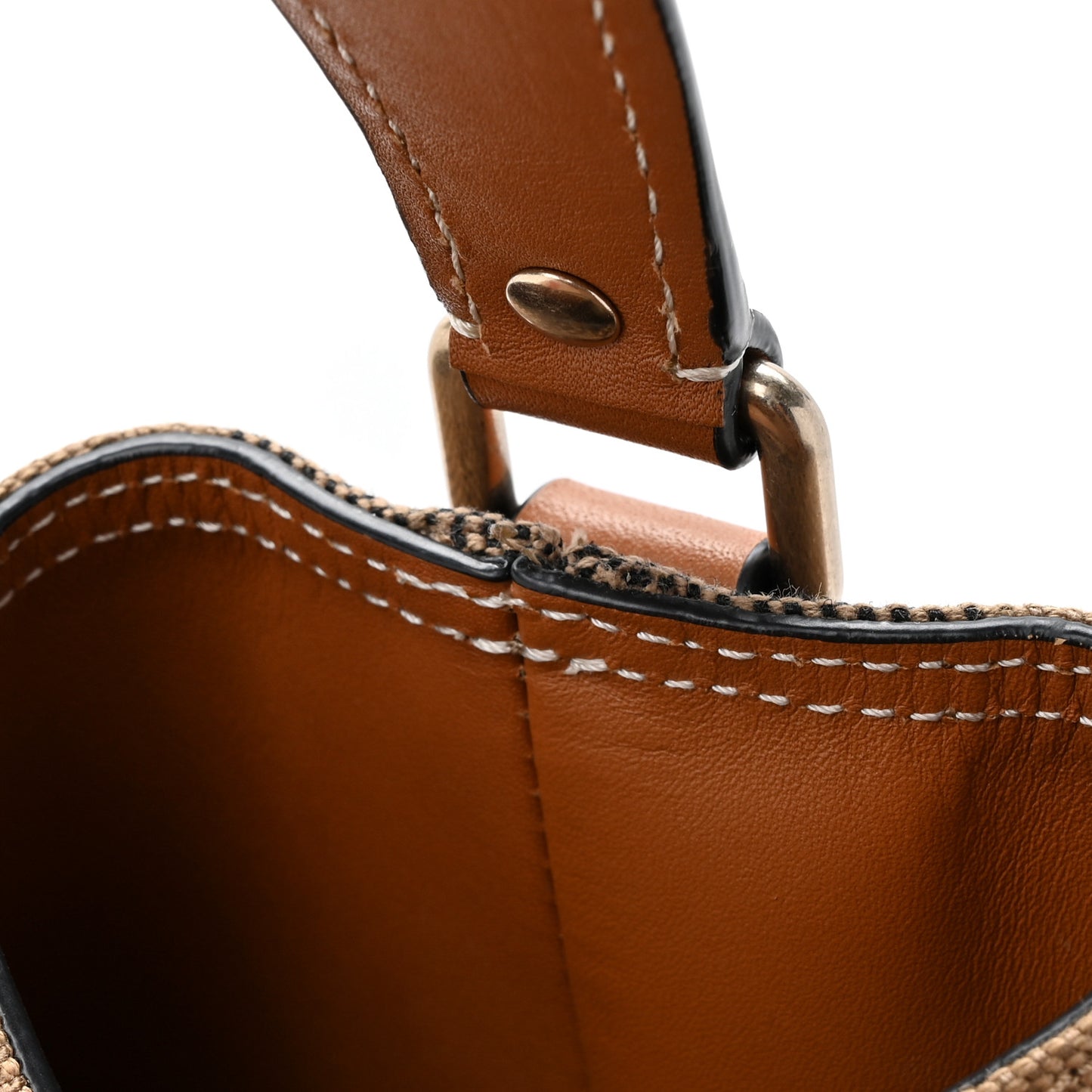 Canvas Mega Check Medium Ashby Hobo Saddle Brown