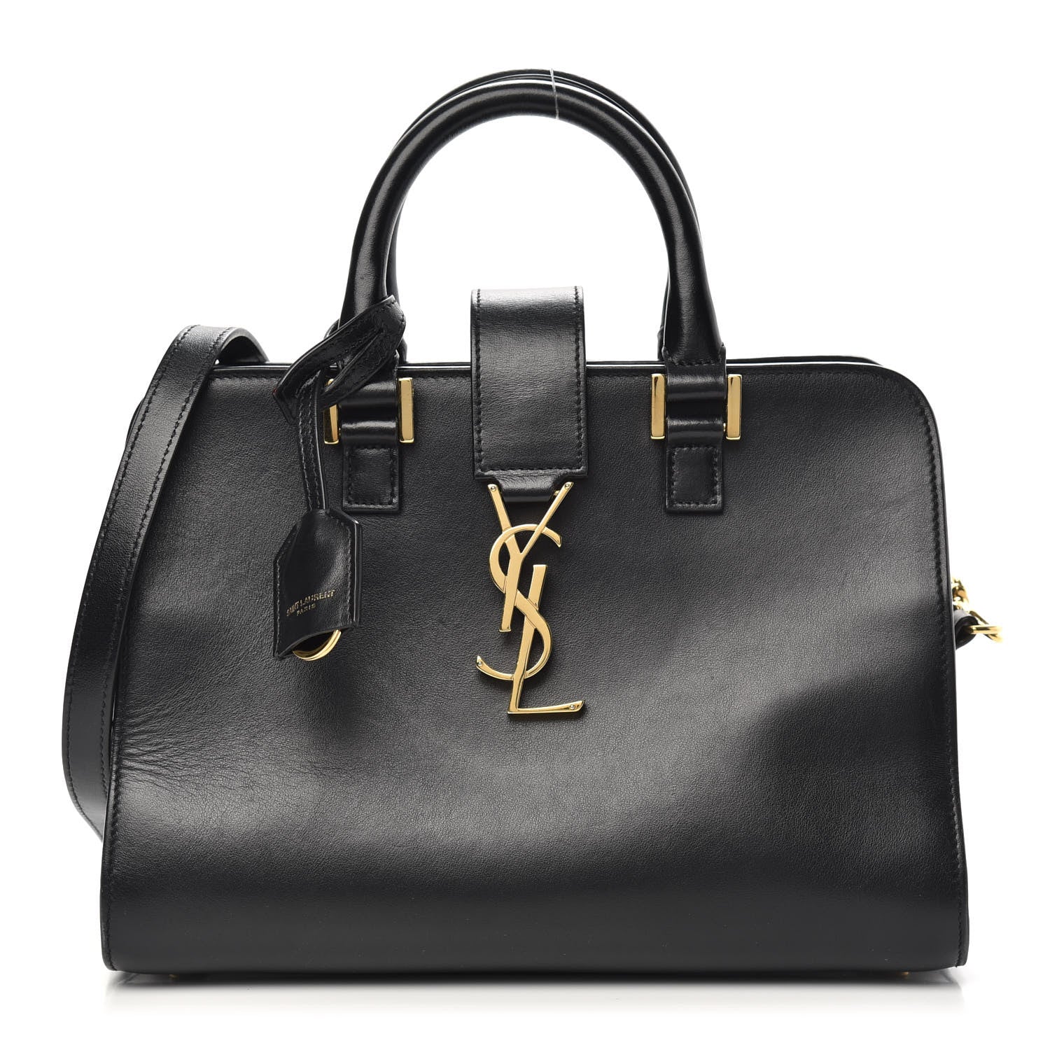 Saint Laurent Calfskin Monogram Baby Cabas Black 1 of 14