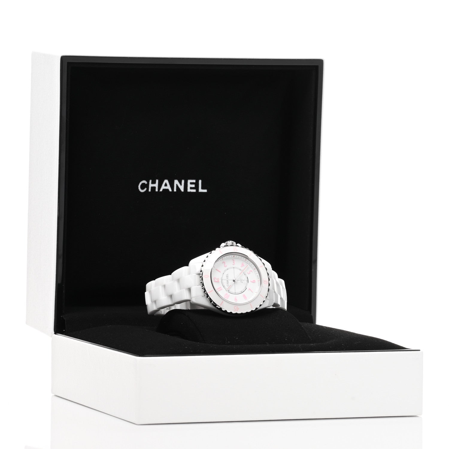 Chanel Stainless Steel Ceramic 33mm J12 Phantom Quartz Watch Pink 5 of 5