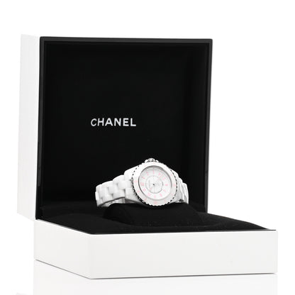Chanel Stainless Steel Ceramic 33mm J12 Phantom Quartz Watch Pink 5 of 5