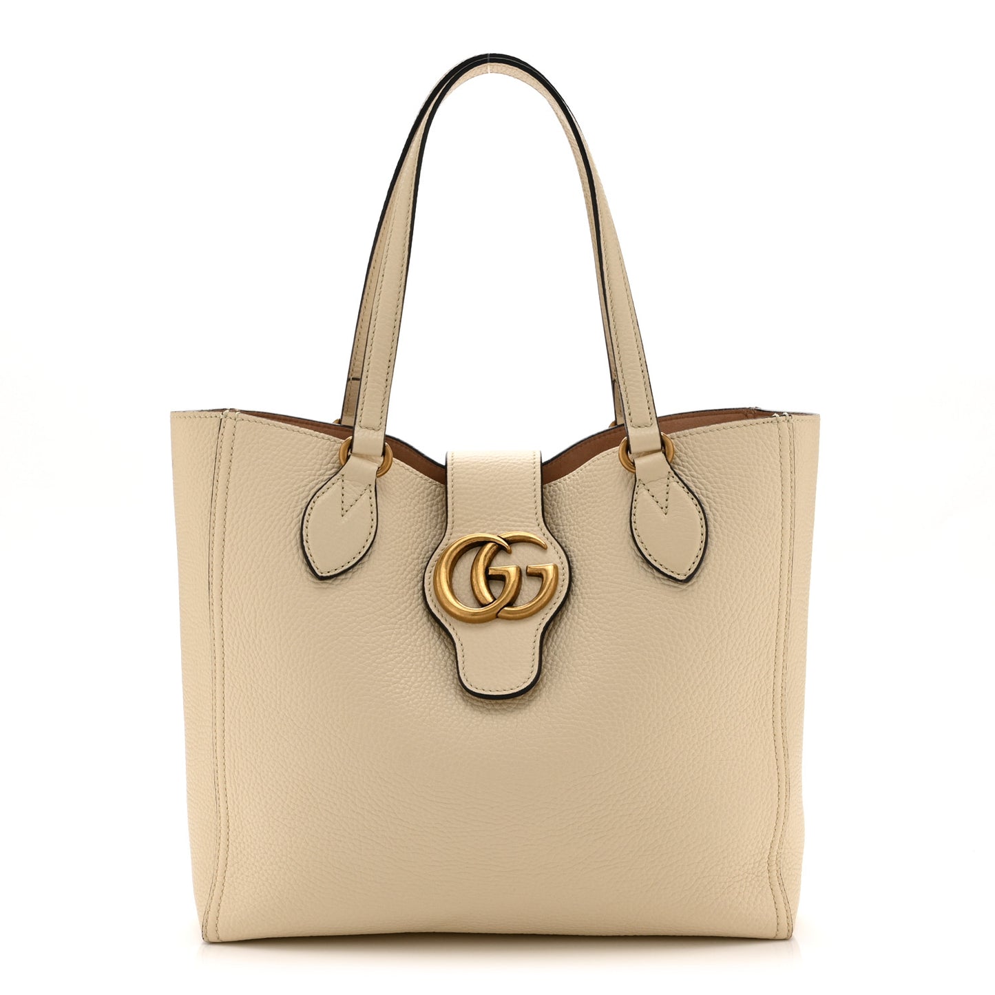 New Sakai Calfskin Lux Small Dahlia Tote Mystic White