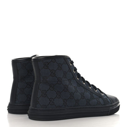 Gucci Monogram High Top Sneakers 39 Black 5 of 10