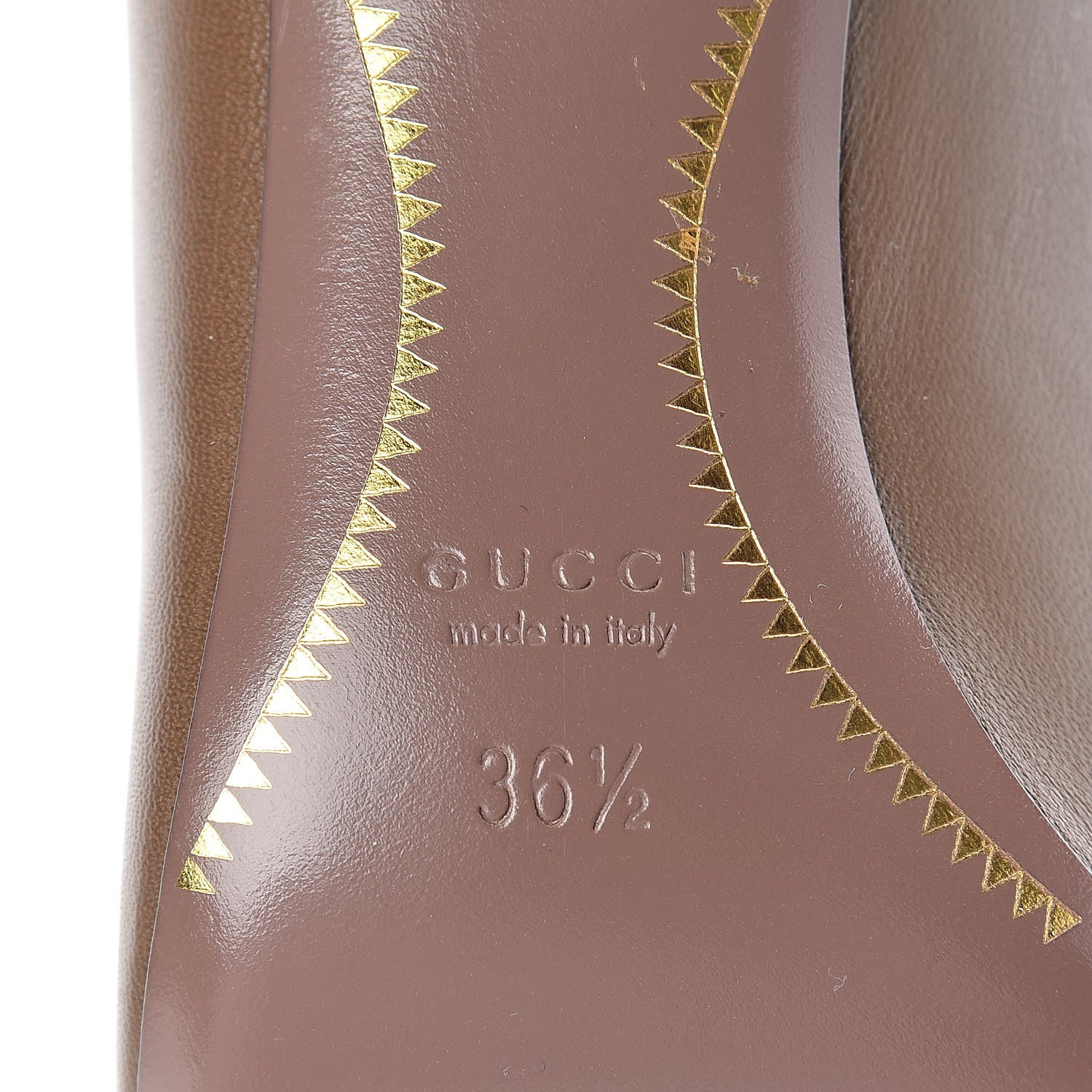 Gucci Nappa Horsebit High Heel Pumps 36.5 Acero 6 of 7