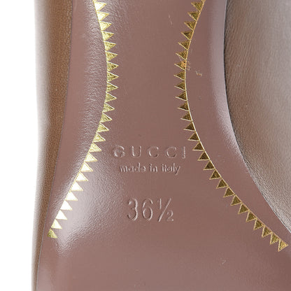 Gucci Nappa Horsebit High Heel Pumps 36.5 Acero 6 of 7