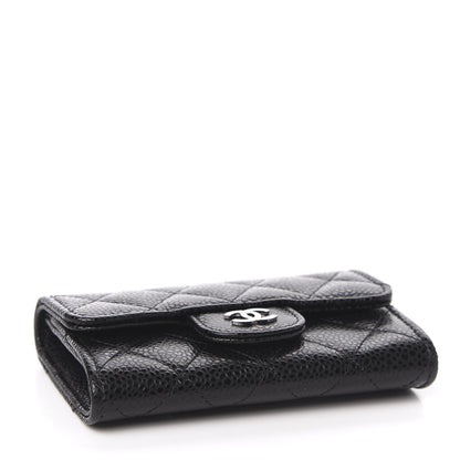 Chanel Caviar Quilted Flap Card Holder Black 4 of 9