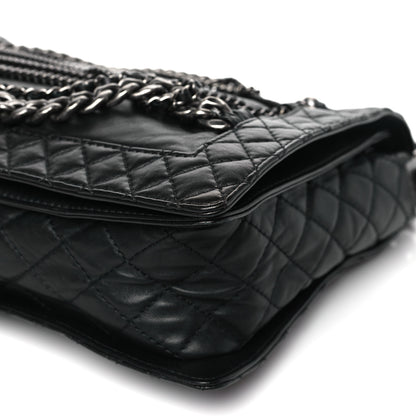 Chanel Calfskin Enchained XL Boy Flap Black 12 of 13