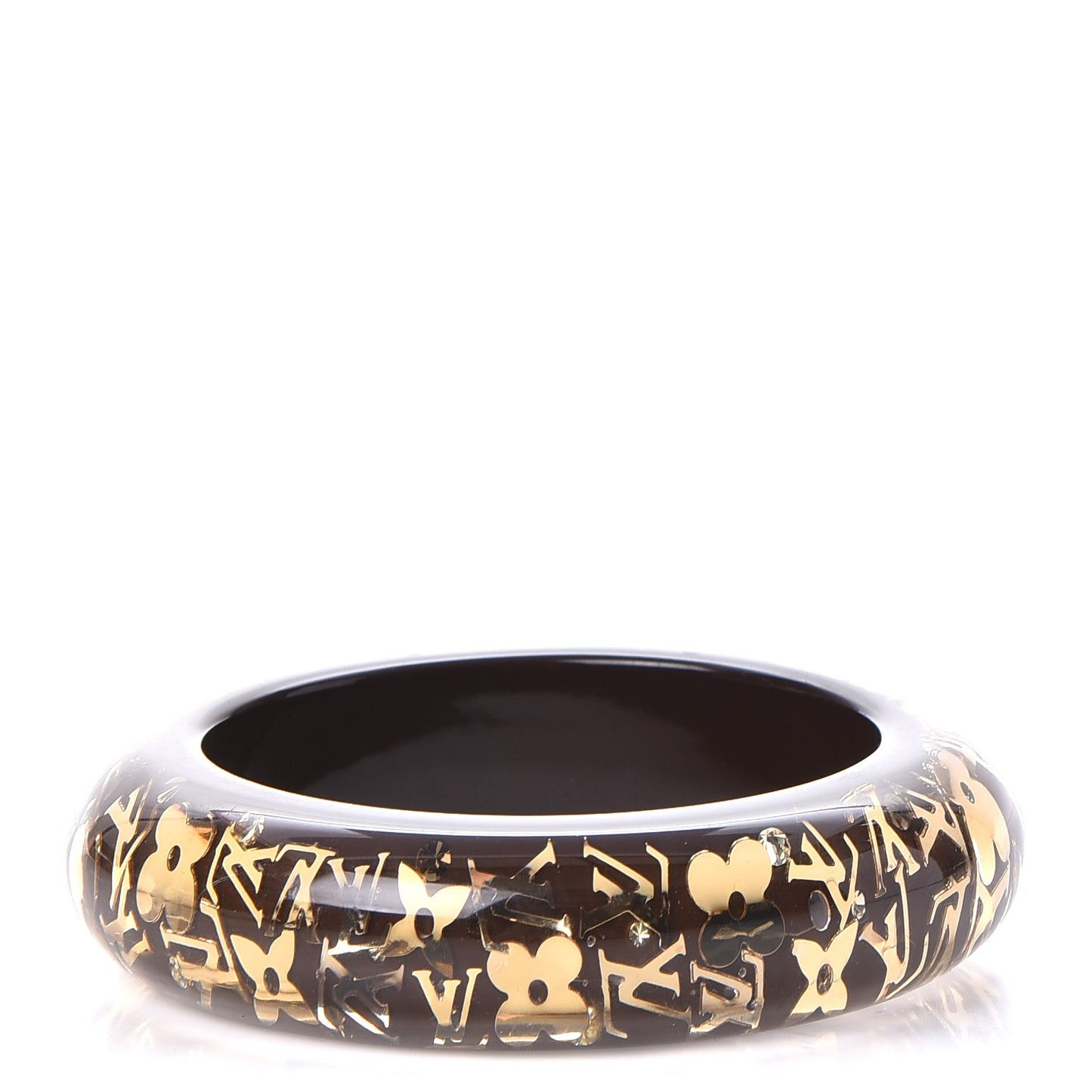 Resin Swarovski Medium Inclusion Bracelet GM Marron