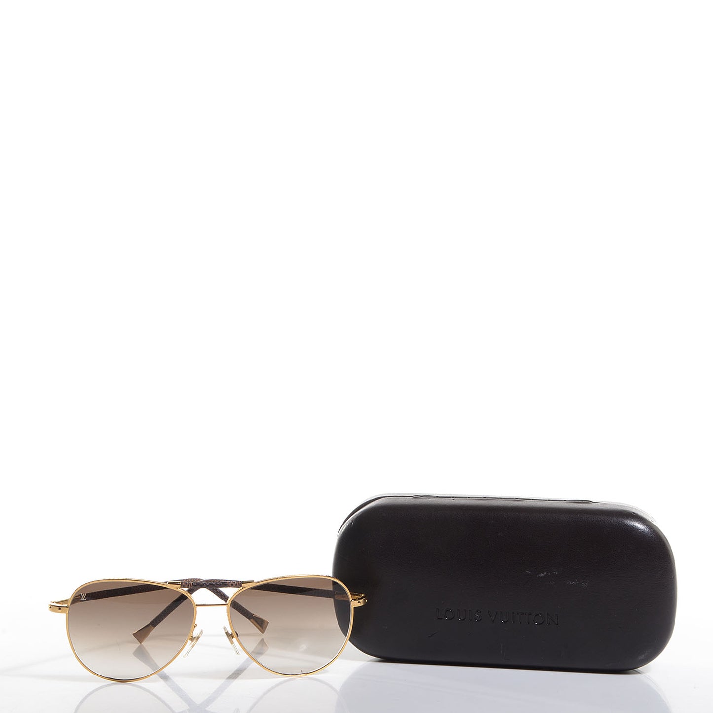 Damier Conspiration Pilote Aviator Sunglasses Z0202U Gold